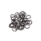 Iron Open Jump Rings, Gunmetal, 4x0.5mm