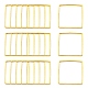 Square Brass Linking Rings&nbsp;EC03015mm-NFG-1