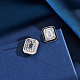 925 Sterling Silver Cubic Zirconia Stud Earrings&nbsp;EJEW-L294-013P-4