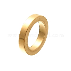 304 Stainless Steel European Beads, Large Hole Beads, Ring, Golden, 12x2mm, Hole: 8.4mm
