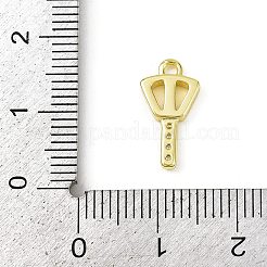 Brass Micro Pave Clear Cubic Zirconia Pendants&nbsp;LS-KK-L238-22G