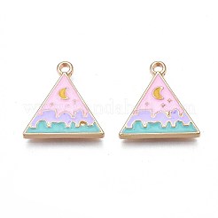 Rack Plating Alloy Enamel Pendants&nbsp;ENAM-S122-66