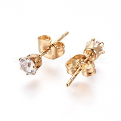304 Stainless Steel Stud Earrings&nbsp;EJEW-I229-03G-B