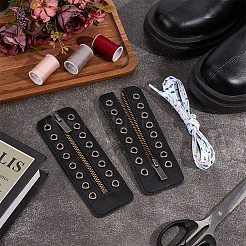 1 Pair Cowhide Leather Lace-in Boot Zipper Inserts&nbsp;FIND-PH0006-72