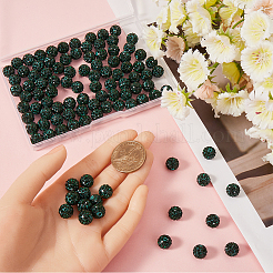 120Pcs Pave Disco Ball Beads&nbsp;RB-SC0004-84A