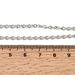 2.5MM Brass Twisted Infinity Link Chain Necklaces for Women&nbsp;NJEW-F366-07A-P