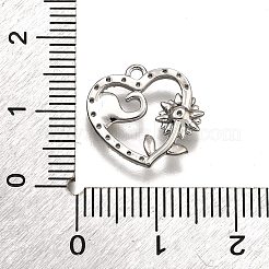 Brass Micro Pave Clear Cubic Zirconia Pendants&nbsp;KK-G530-01C-P