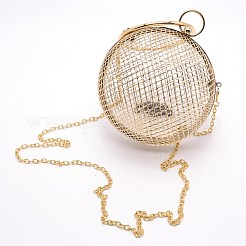 Women Purse Iron Hollow Clutch Bag&nbsp;AJEW-WH0181-01