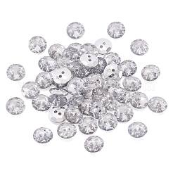 Acrylic Rhinestone Buttons&nbsp;X-BUTT-TAC0001-01
