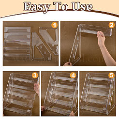 5-Tier Acrylic Organizer Display Riser Holder for Cupcake&nbsp;ODIS-WH0099-205