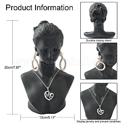 Stereoscopic Plastic Jewelry Necklace Display Busts&nbsp;NDIS-N003-01