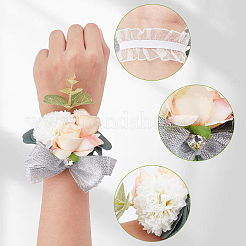 Silk Cloth Silk Ribbon Wrist Corsage&nbsp;AJEW-WH0277-62A