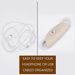 6Pcs 6 Style Earphone Leather Cable Winder&nbsp;AJEW-GF0008-45