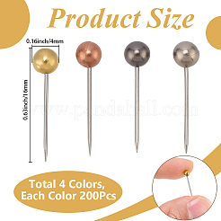 1Set 201 Stainless Steel Ball Head Pins&nbsp;DIY-SP0007-91M