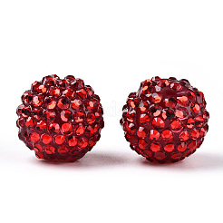 Transparent Resin Rhinestone Graduated Beads&nbsp;RESI-S314-18x20-05