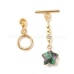 304 Stainless Steel Crylstal Rhinestone Toggle Clasps&nbsp;PALLOY-JF01614
