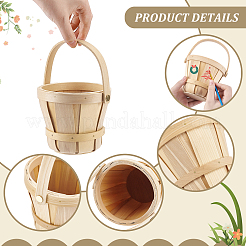 10Pcs Wooden Apple Flower Baskets with Handle&nbsp;AJEW-TW0001-12