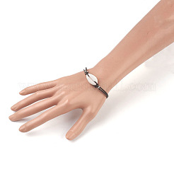 Cowhide Leather Cord Bracelets&nbsp;BJEW-JB04067