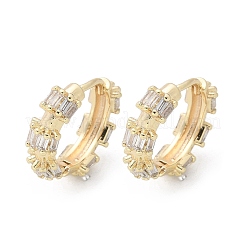 Brass Glass Hoop Earrings&nbsp;EJEW-Q014-23G