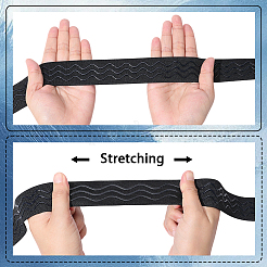 5 Yards Flat Polyester Anti-slip Elastic Band&nbsp;OCOR-GF0005-69A