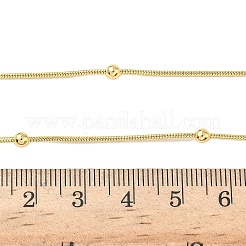 1.2MM Brass Ball Round Snake Chain Necklaces for Women Men&nbsp;X-NJEW-F350-03G