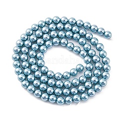 Shell Pearl Beads Strands&nbsp;BSHE-K015-4mm-02