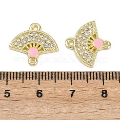 Alloy Crystal Rhinestone Fan Connector Charms&nbsp;FIND-M079-03G