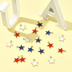 20Pcs 3 Colors Alloy Enamel Pendants&nbsp;ENAM-FS0003-53