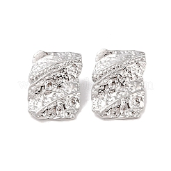 Non-Tarnish Hammered 304 Stainless Steel Stud Earring&nbsp;EJEW-Z049-05P