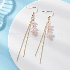 Natural Mixed Stone Chip Dangle Earrings&nbsp;EJEW-JE06712