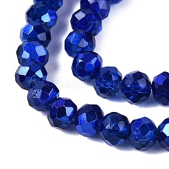 Transparent Electroplate Glass Beads Strands&nbsp;EGLA-Q131-01A-01
