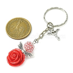 Resin & Alloy & Glass Keychain&nbsp;KEYC-MZ00015-01