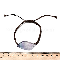 Natural Fluorite Beads Braided Bead Bracelets&nbsp;BJEW-Q070-01F