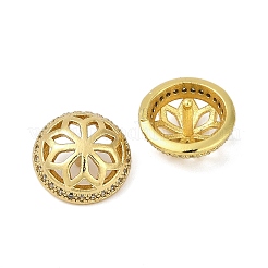 Brass Micro Pave Cubic Zirconia Pendant Bails&nbsp;KK-F891-07G