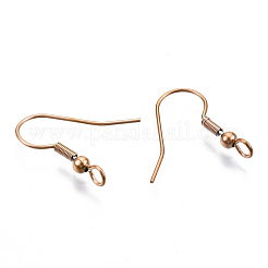 304 Stainless Steel Earring Hooks&nbsp;STAS-S111-003RG