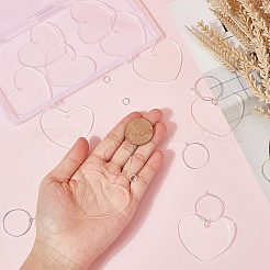 DIY Heart Wine Glass Charms Making Kits&nbsp;DIY-SC0021-51