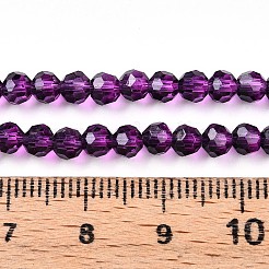 Baking Paint Transparent Glass Beads Strands&nbsp;DGLA-A035-T4mm-A09