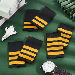 3 Pairs 3 Styles Rectangle Polyester Pilot Epaulettes&nbsp;FIND-GA0003-90A