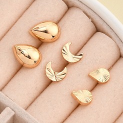 Brass Stud Earring Sets for Women&nbsp;EJEW-F352-01G-02