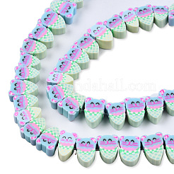 Handmade Polymer Clay Beads Strands&nbsp;CLAY-N008-067-B01