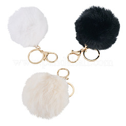 3Pcs 3 Colors Alloy Keychains&nbsp;KEYC-TA0004-69B