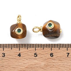 Natural Tiger Eye Tumbled Stone Pendants&nbsp;KK-D289-13G