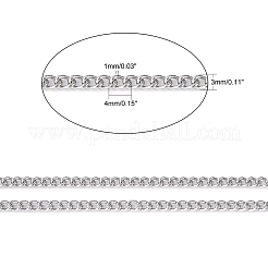 Tarnish Resistant 304 Stainless Steel Curb Chains&nbsp;CHS-R008-05