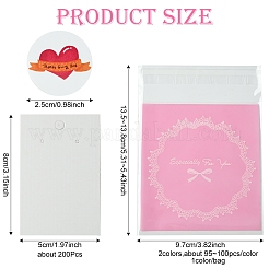 200Pcs Paper Earring Display Card&nbsp;CDIS-FS0001-15