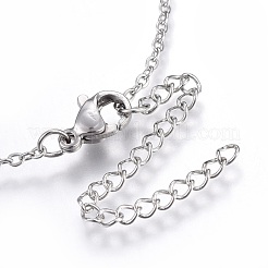 Brass Micro Pave Cubic Zirconia Pendant Necklaces&nbsp;NJEW-O108-18P