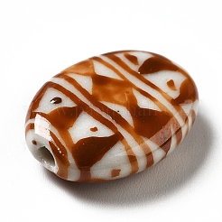 Handmade Printed Porcelain Beads&nbsp;PORC-F005-01A