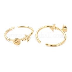 Adjustable Brass Cuff Rings&nbsp;RJEW-F113-02G