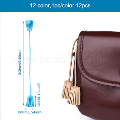 12Pcs 12 Color Double-end Velvet Tassels Pendant&nbsp;DIY-GN0001-10