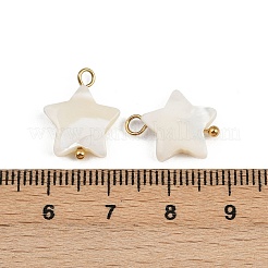 Natural Shell Star Pendants&nbsp;X1-STAS-D378-35G