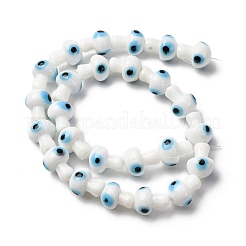 Handmade Evil Eye Lampwork Beads Strands&nbsp;LAMP-S069-01A-04